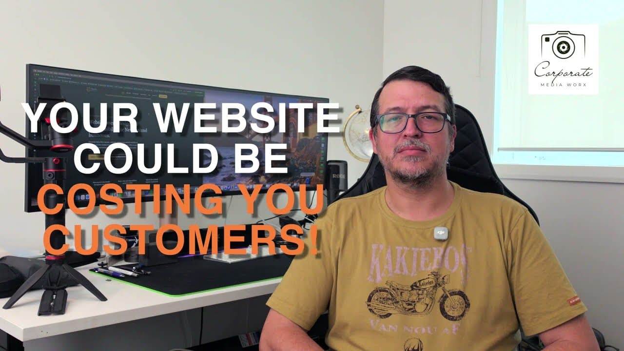 Terence presenting website advice from Corporate Media Worx